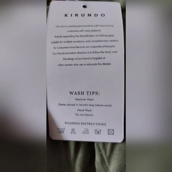 Kirundo Midi Dress Summer Sleeveless Ruffle High- Low Green Army - Picture 4 of 5